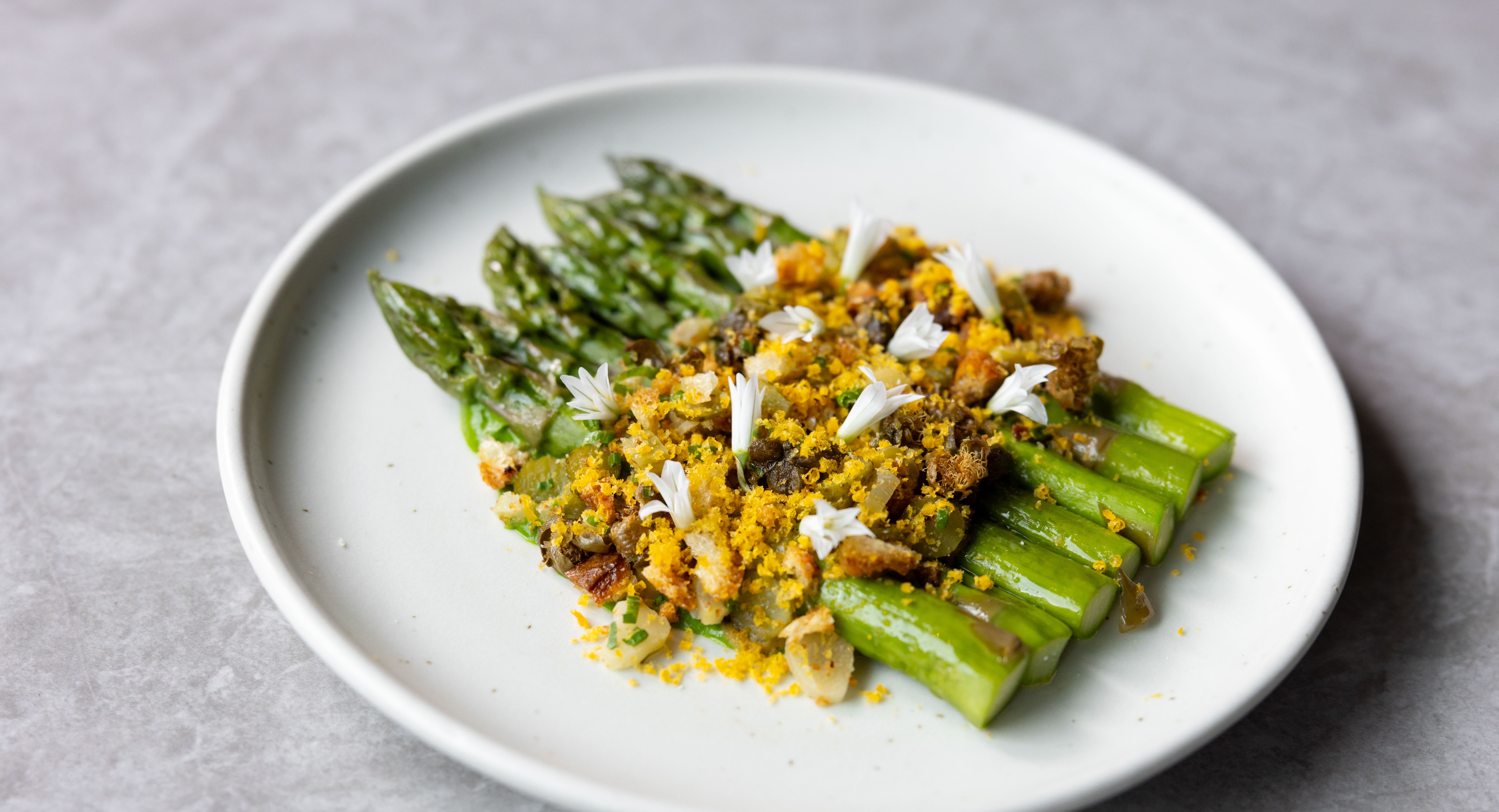 a plate of food with broccoli