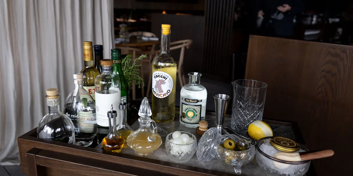 Onslow's Martini Trolley, served tableside
