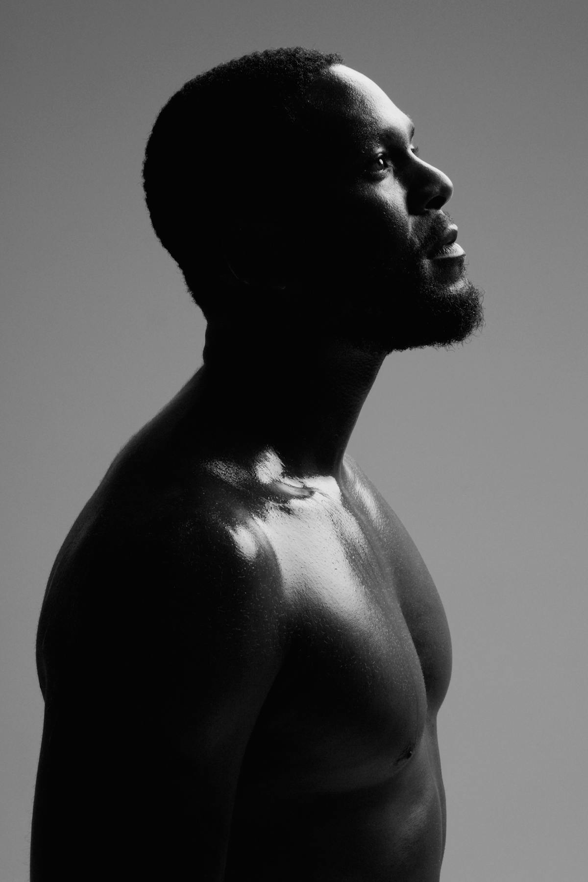 a man looking at the camera