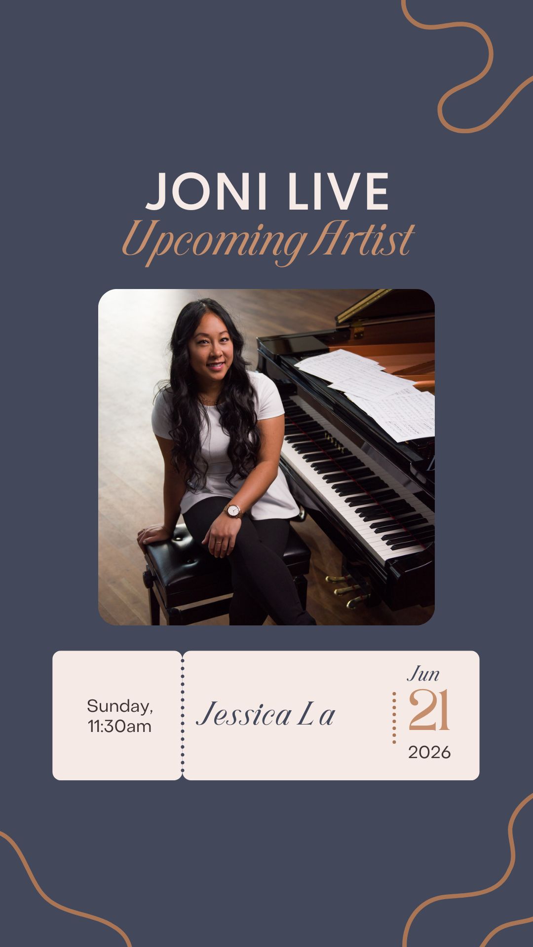a woman sitting on a piano
