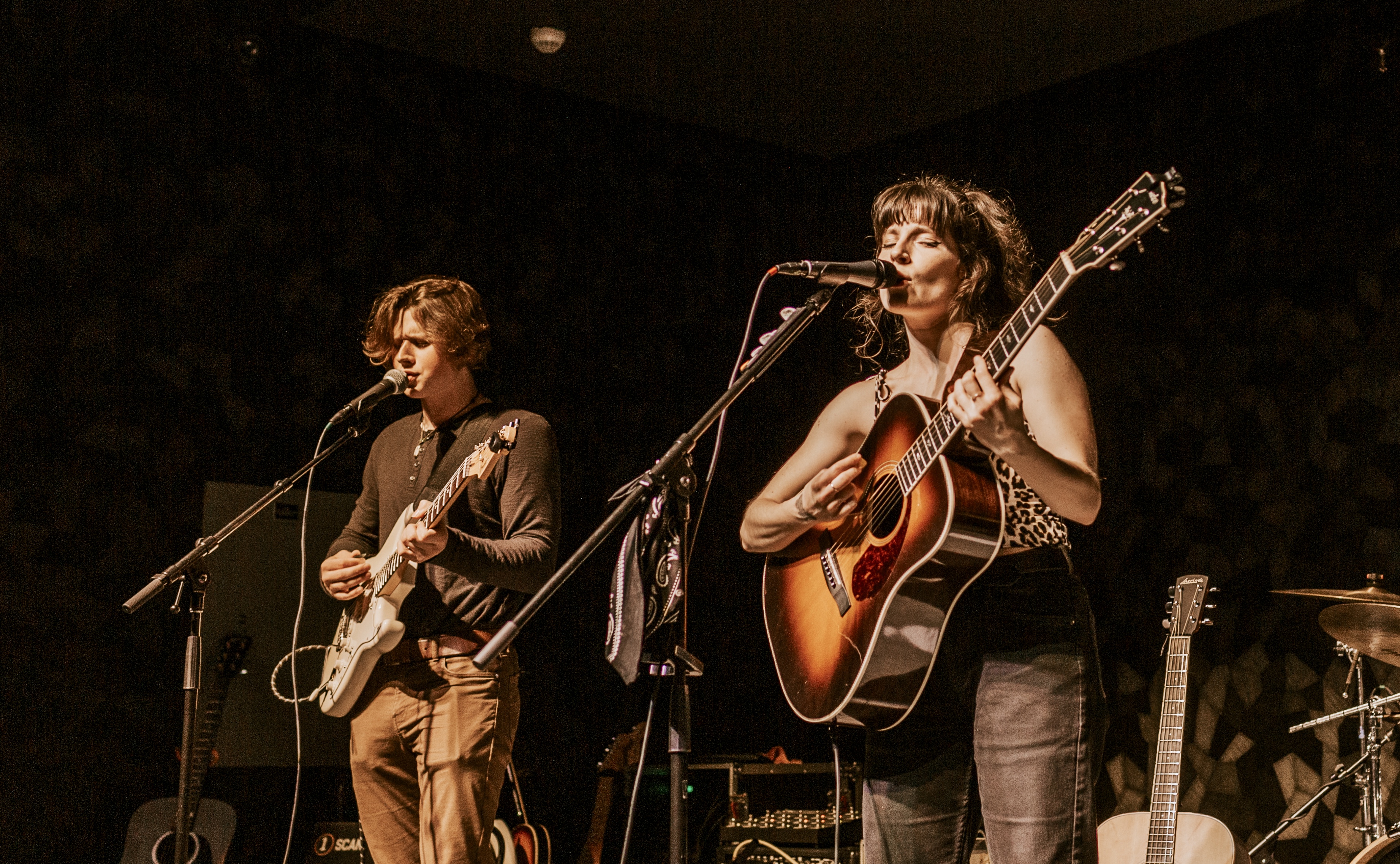 a person standing on a stage
