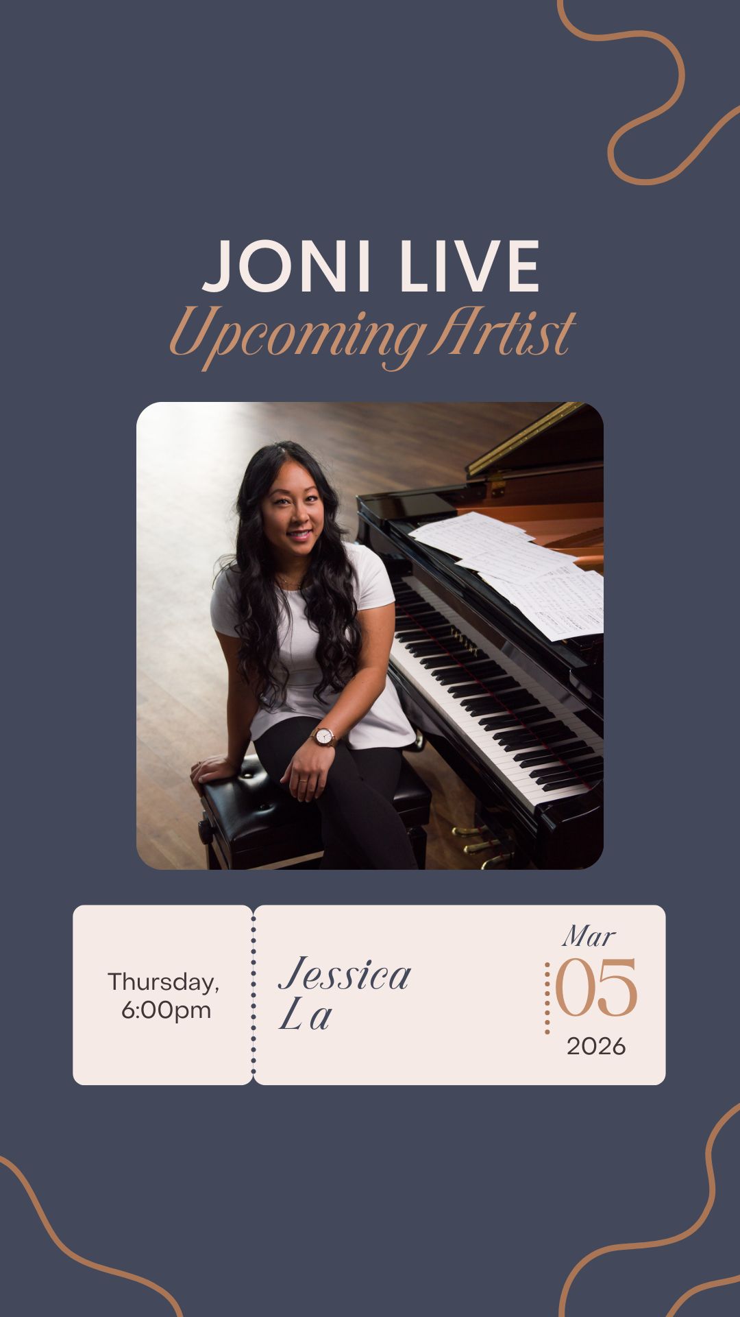 a woman sitting on a piano