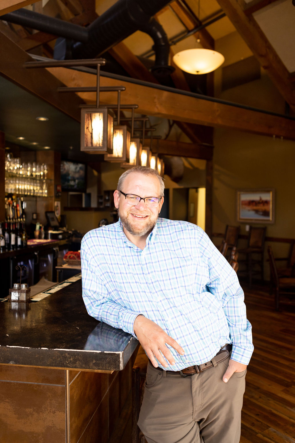 a man standing in a room