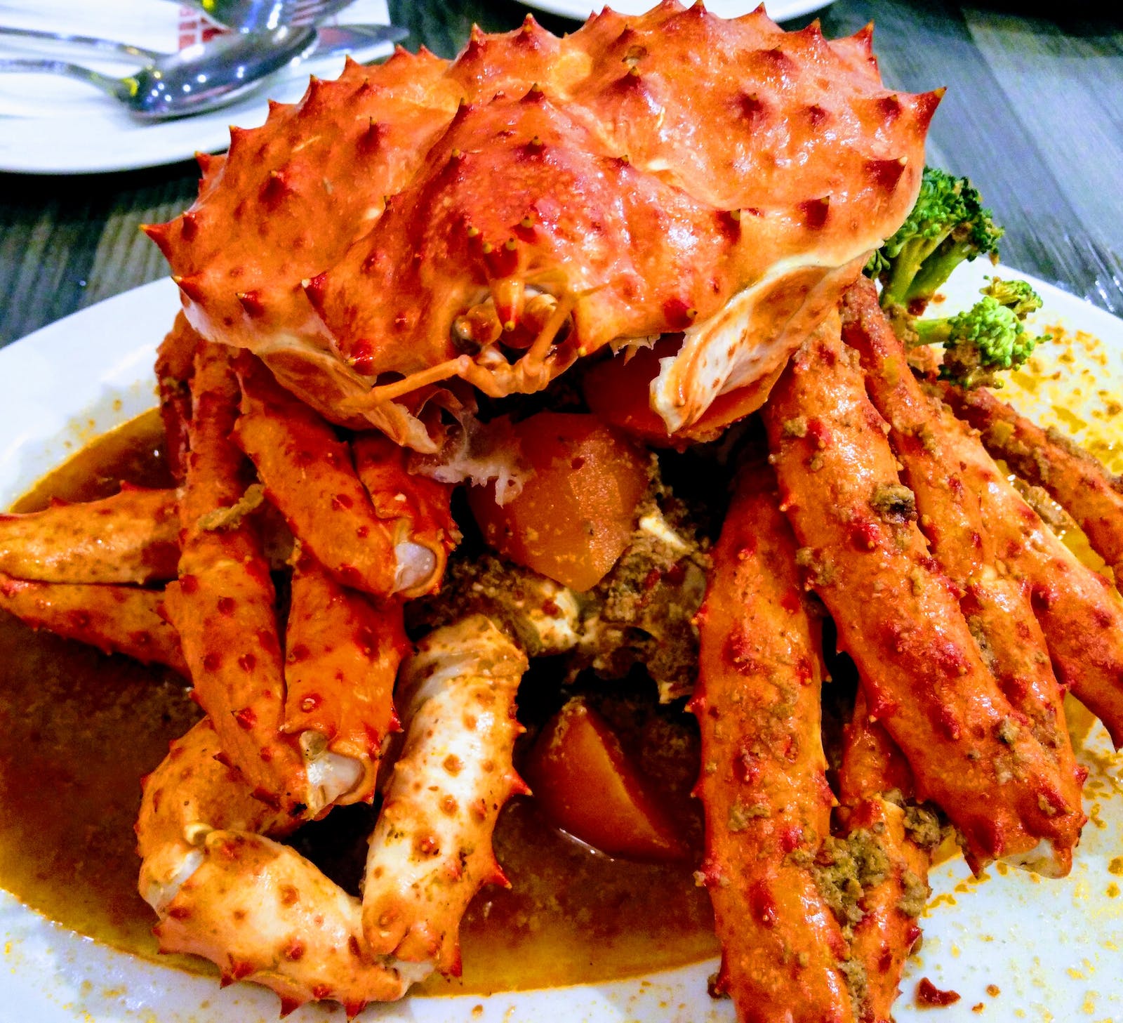 a crab on a plate