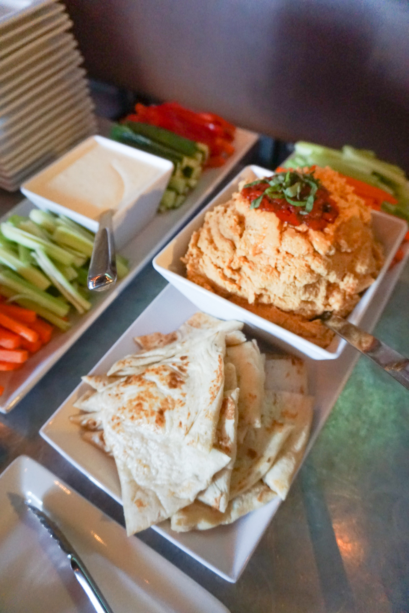 a plate of food on a table
