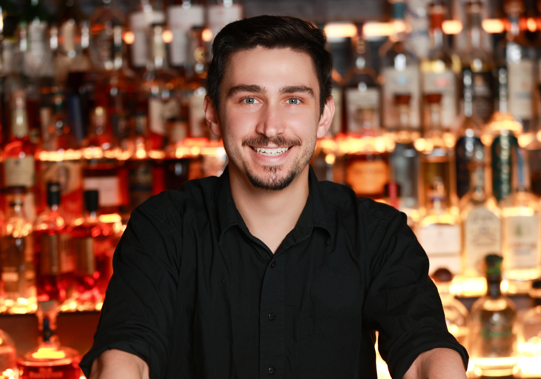 a man smiling at camera