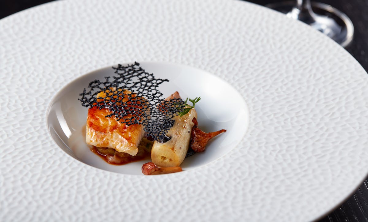 a piece of food on a plate