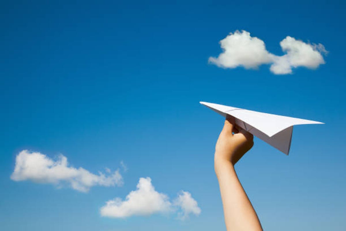 Sweeten Creek Coffee Paper Airplane Flying Contest