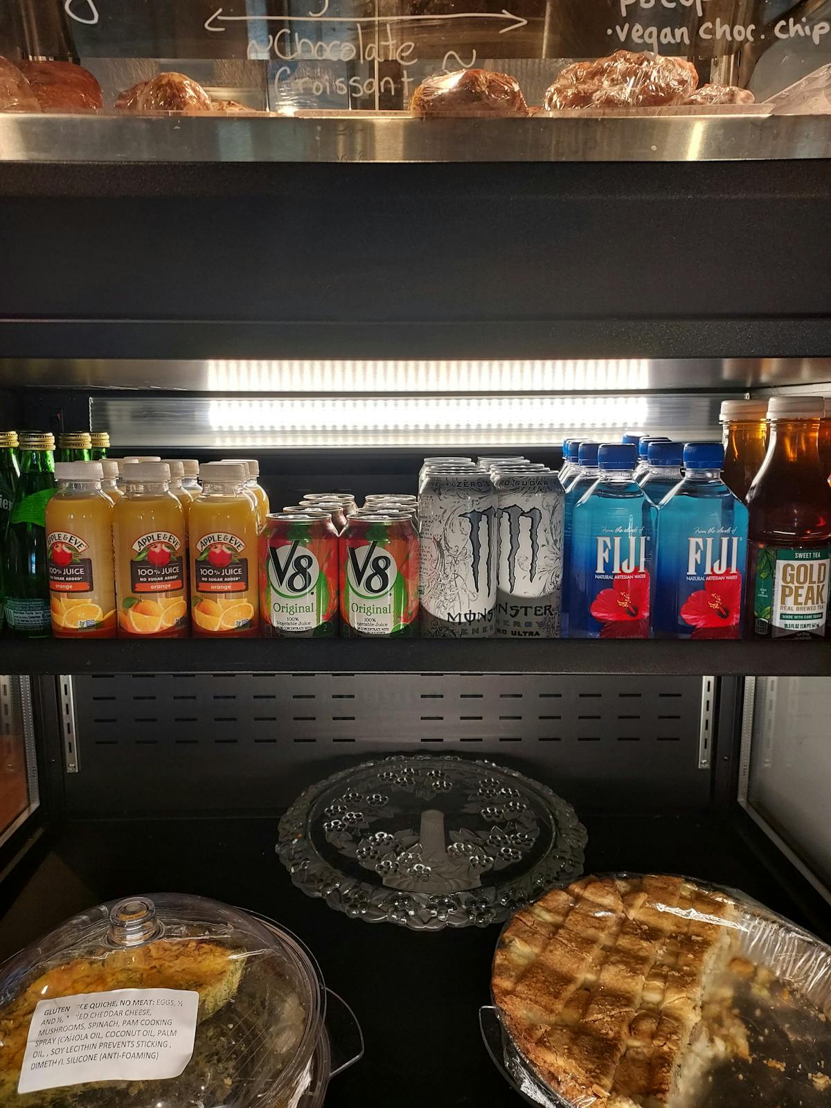a refrigerator filled with food