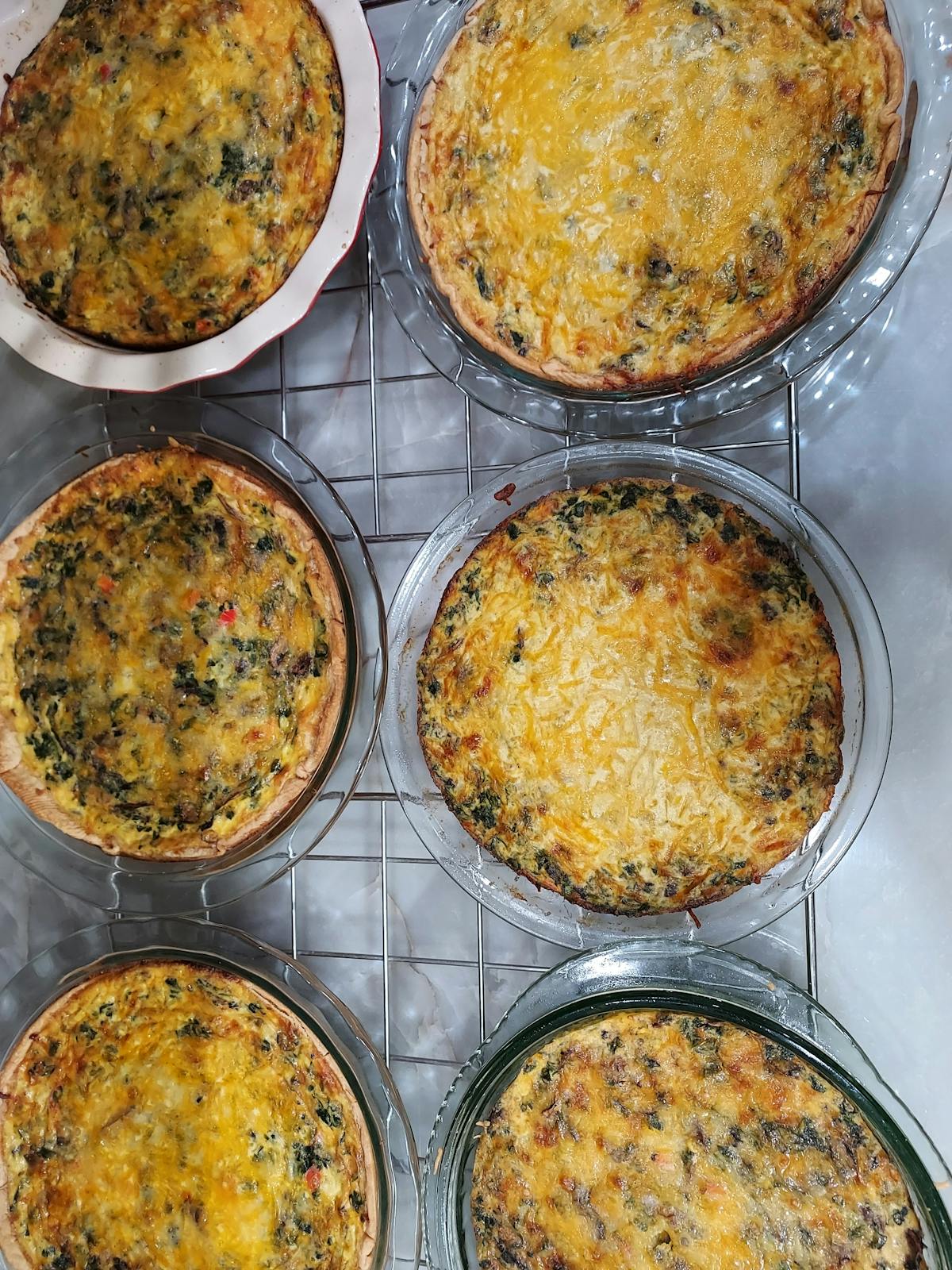 a pan of food on a table