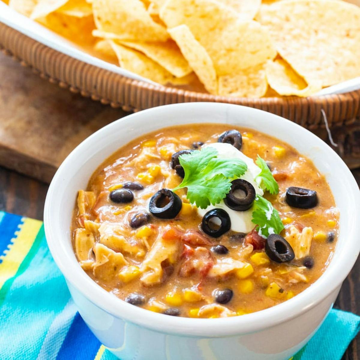 a bowl of food on a table