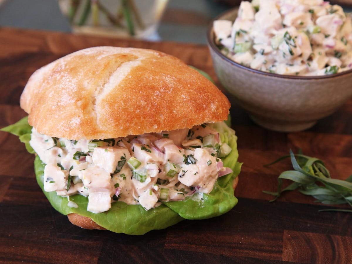 sweeten creek coffee chicken salad sandwich