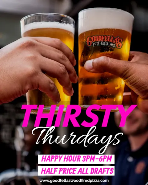 Specials Goodfella's Woodfired Pizza Pasta Vino Pizza Restaurant in The Colony, TX