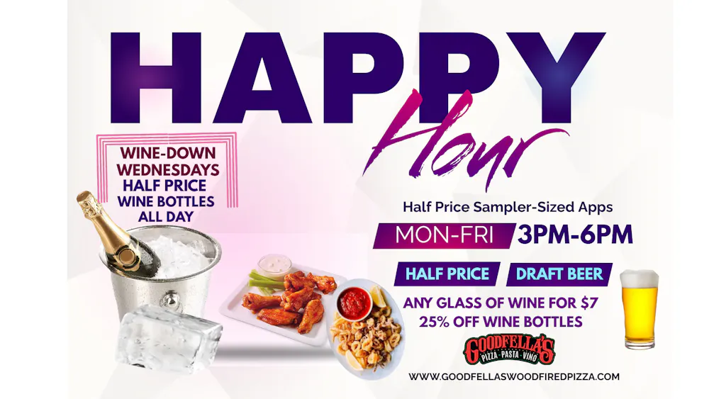 Specials Goodfella's Woodfired Pizza Pasta Vino Pizza Restaurant in The Colony, TX