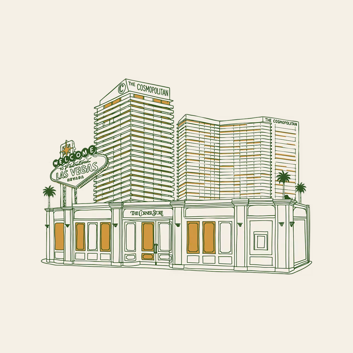 a drawing of a building
