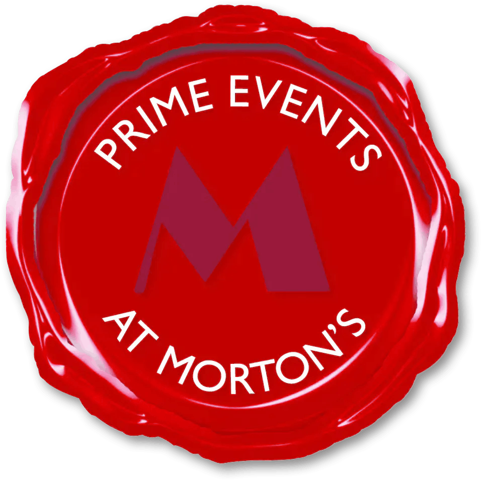 Prime events at Morton's Red wax seal