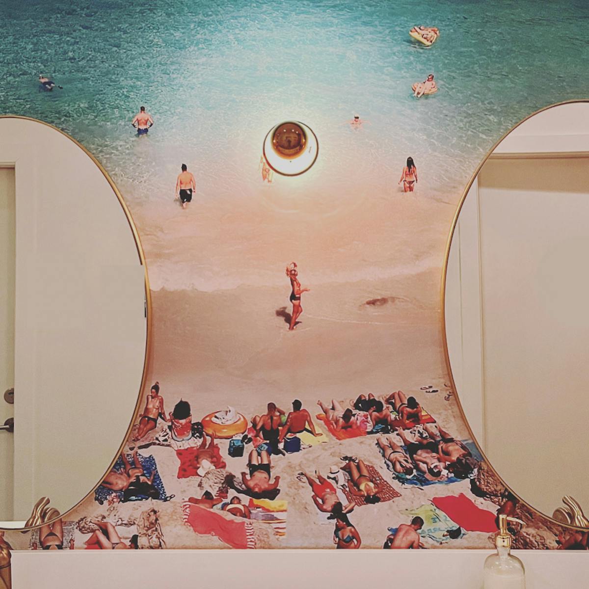 Ibiza Santa Cruz Restaurant Mural