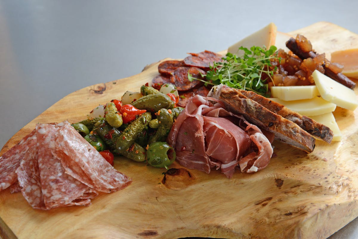 a piece of meat on a cutting board