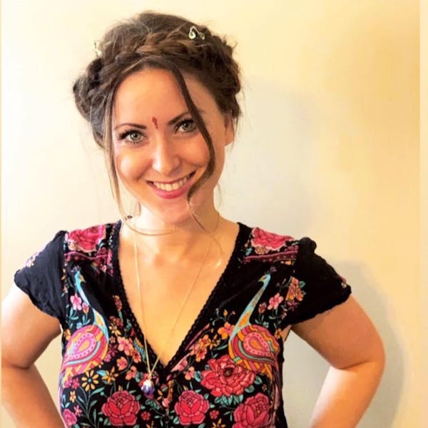 a woman smiling for the camera