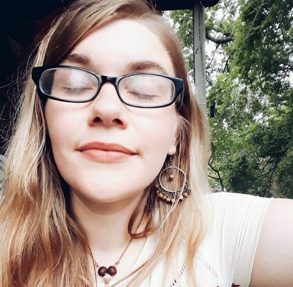 a person wearing glasses