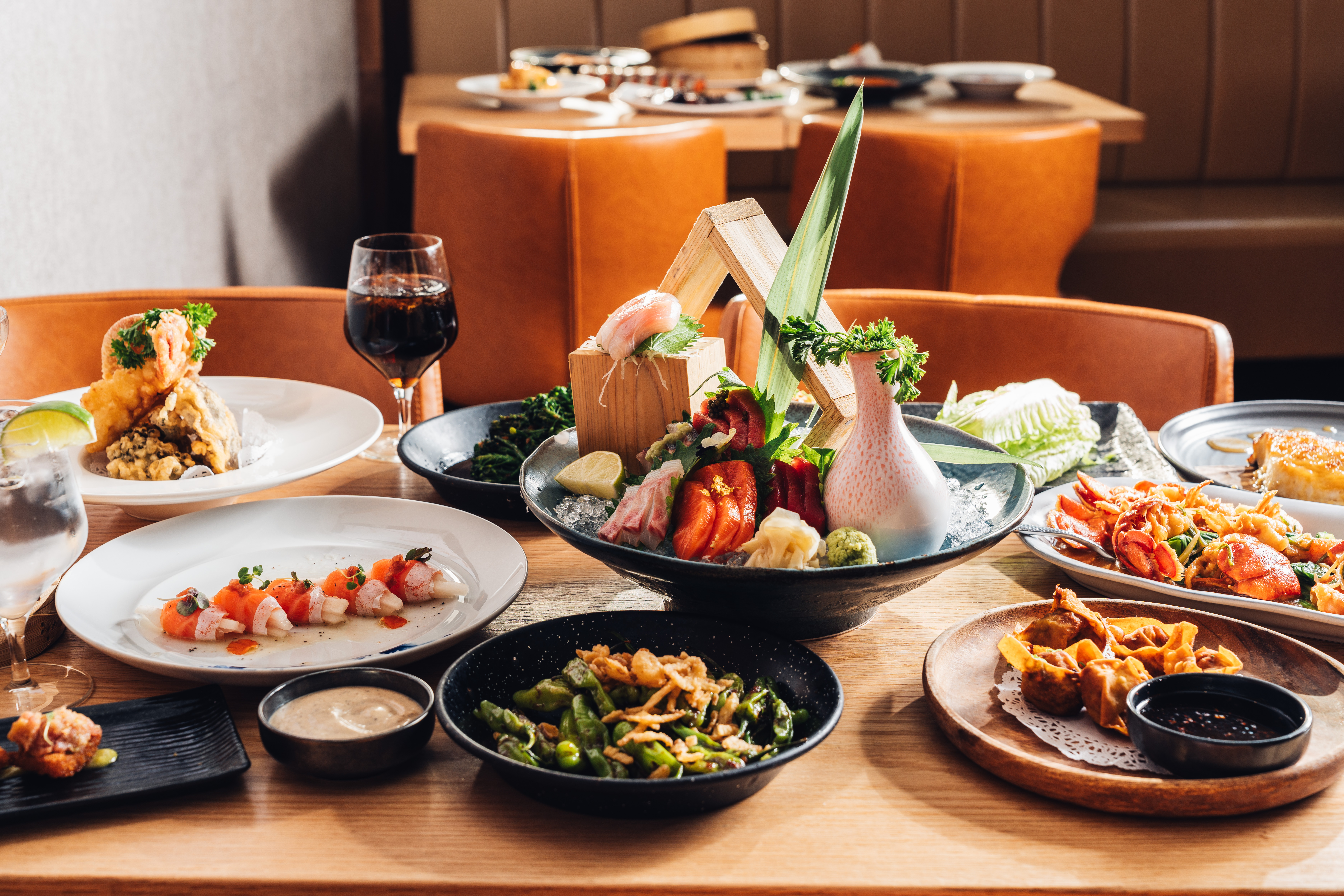 food on a table
