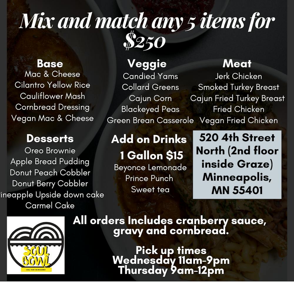 Menus Soul Bowl