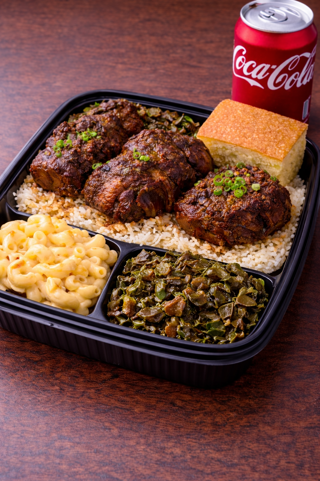a tray of food on a table