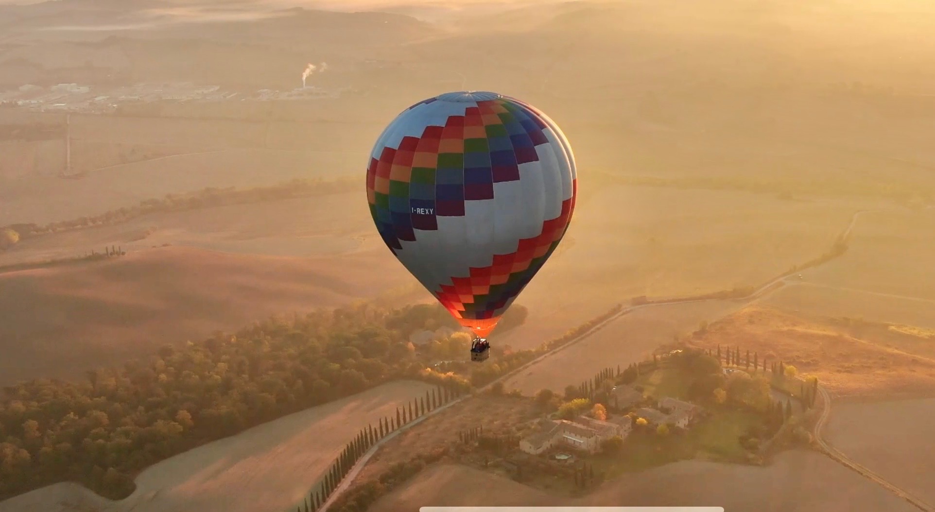 a large balloon in the sky