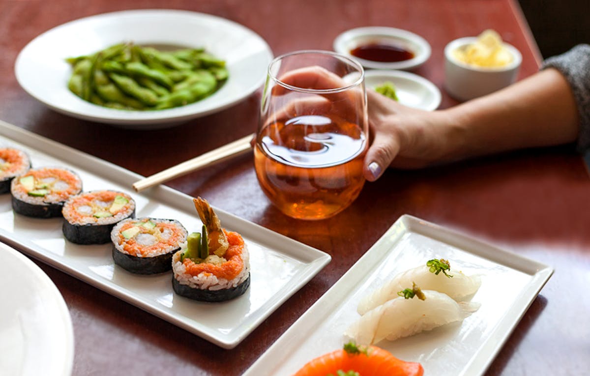 a plate of food on a table