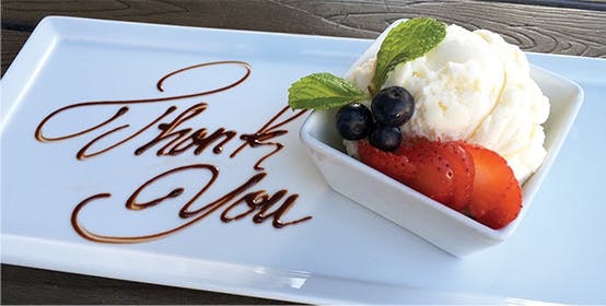 a piece of cake on a plate