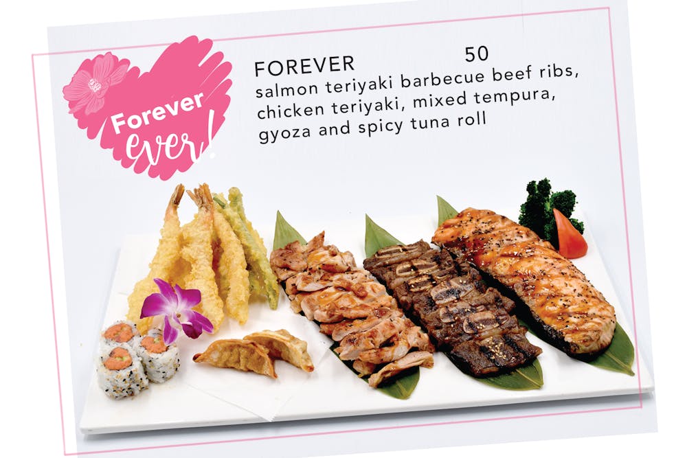 a bunch of different types of food on a plate