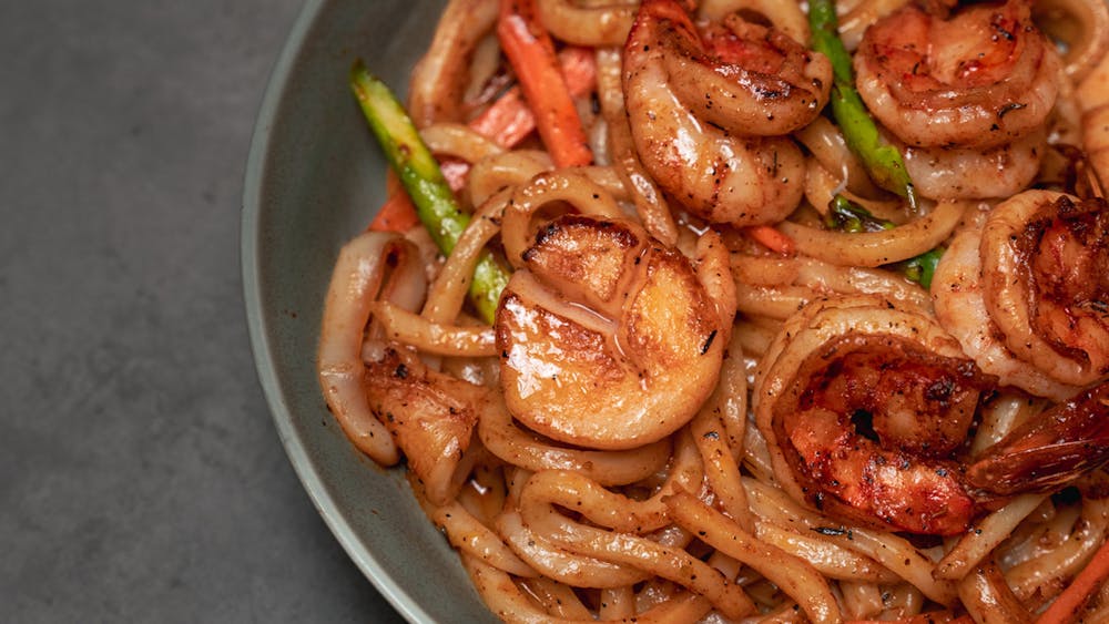 a close up of a plate of food