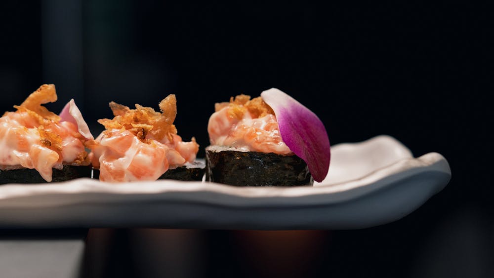 a close up of a plate of food