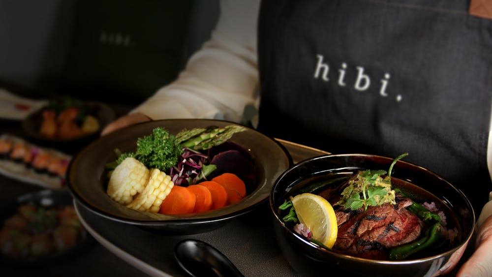 a bowl of food on a plate