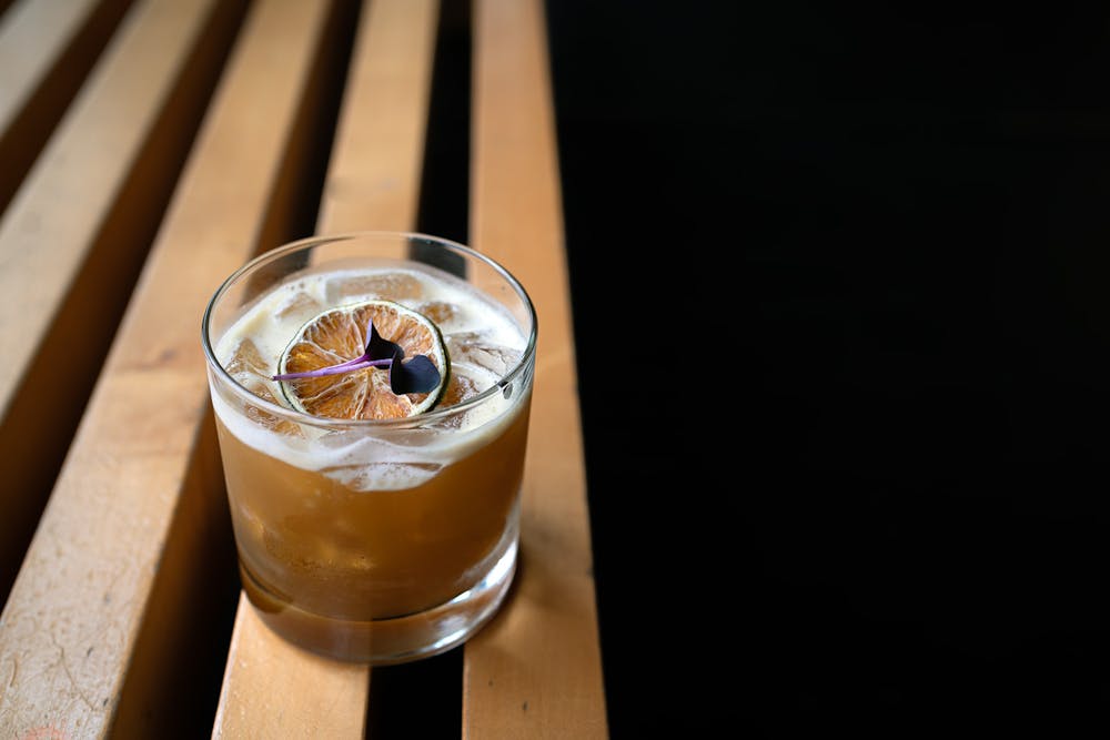 a cup of coffee on a table