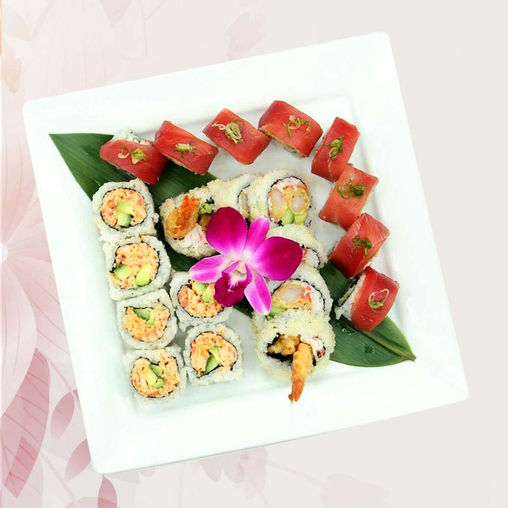 a plate of food on a table