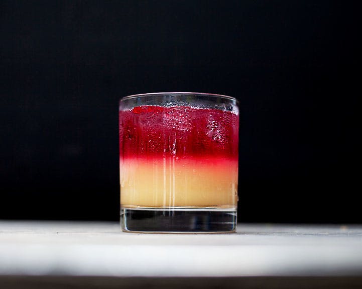 a glass mug on a table