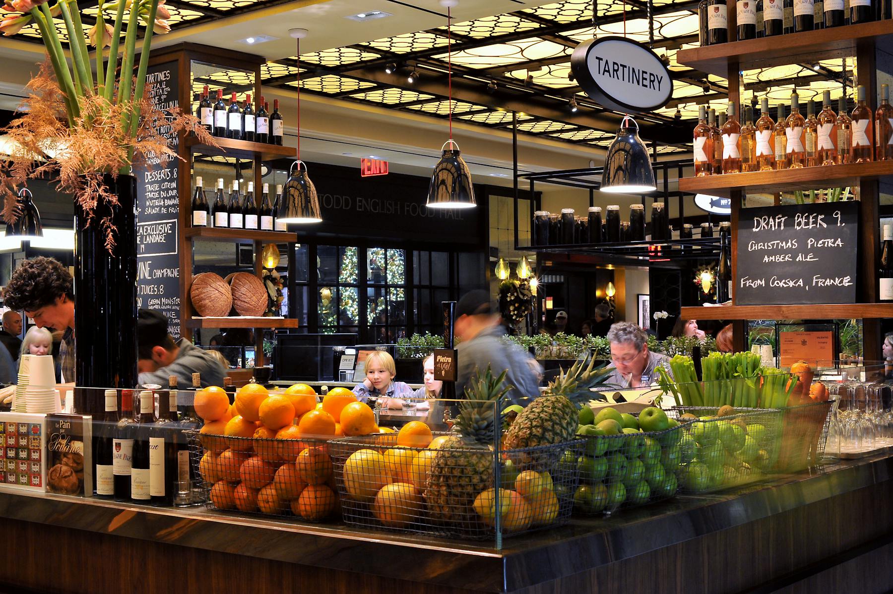 a display in a store filled with lots of fresh produce