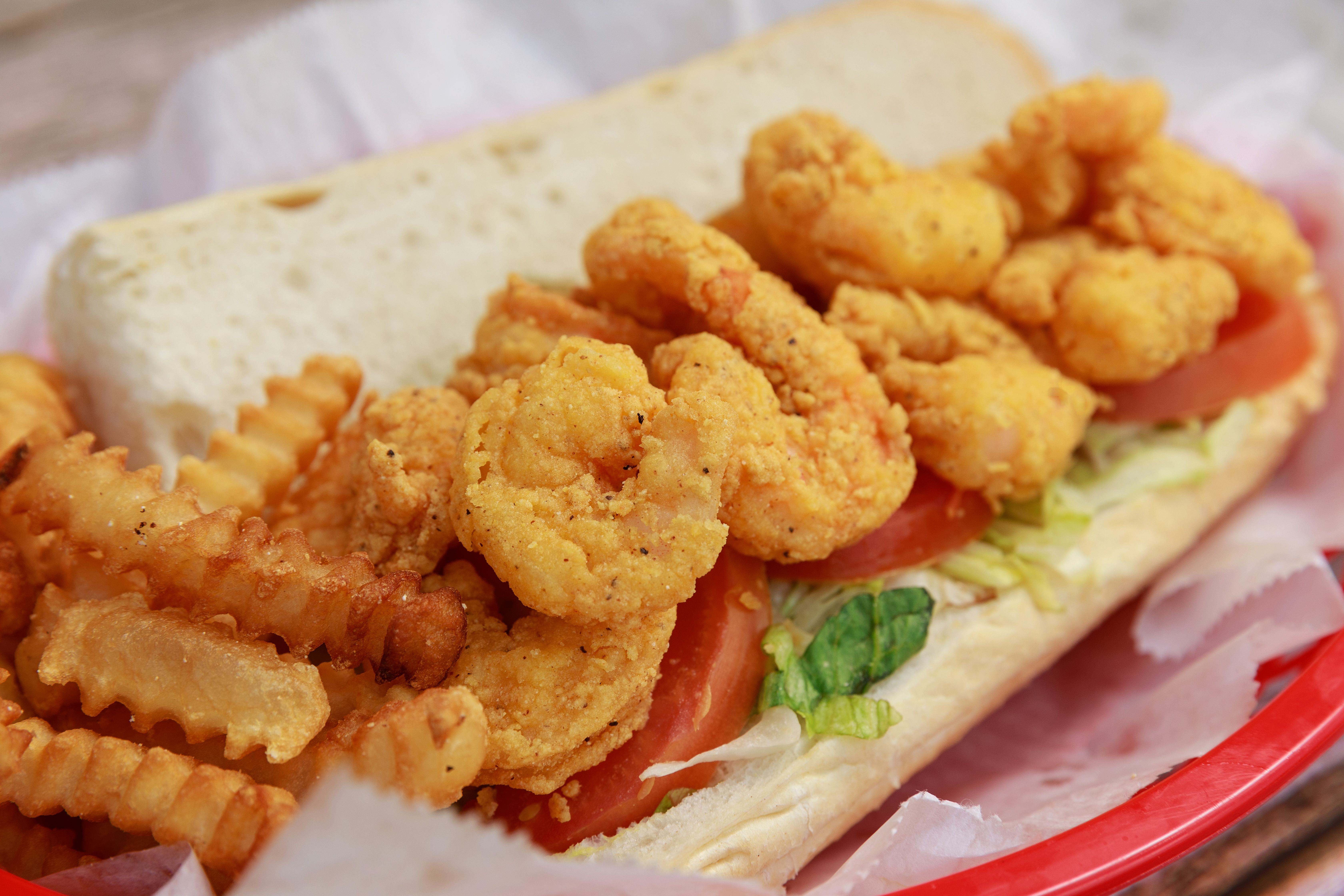 a close up of food