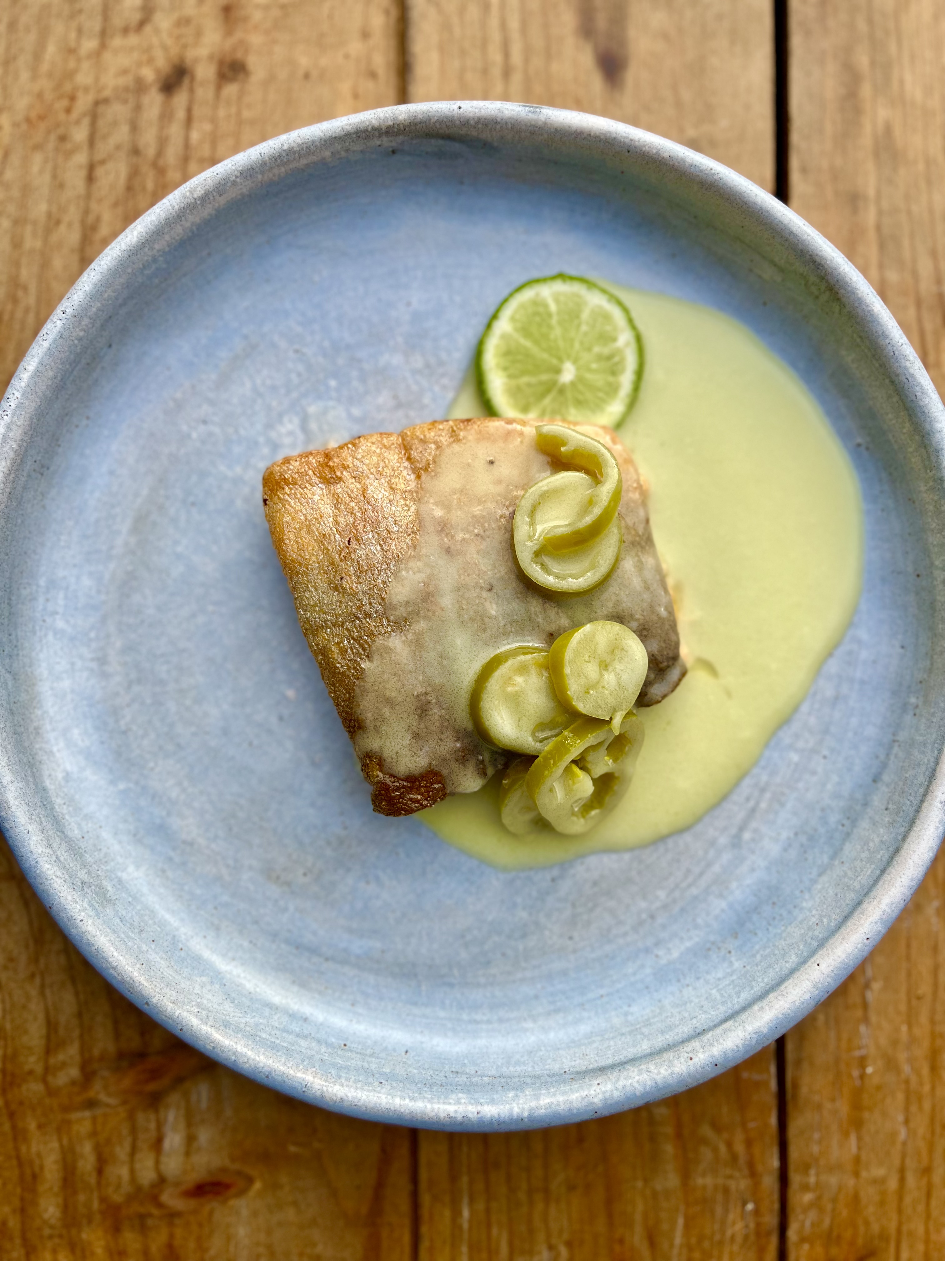 a plate of food on a table