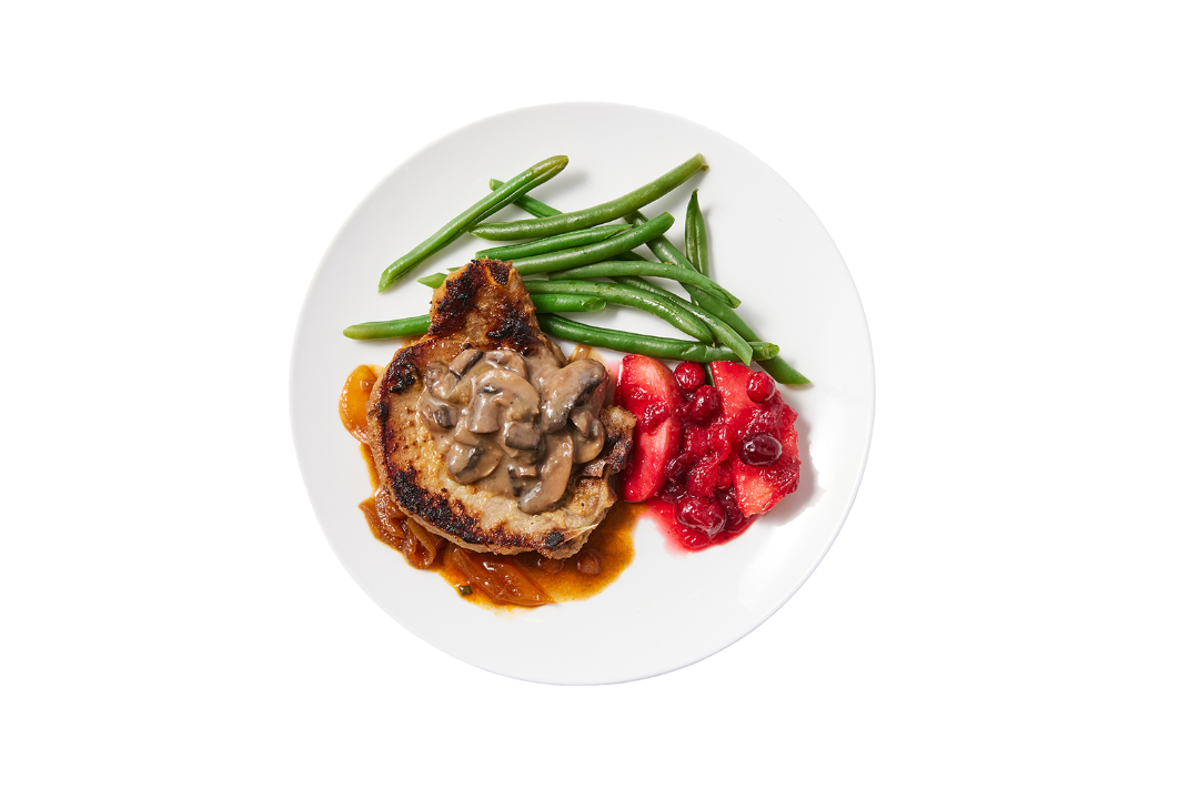 a plate of food with a black background