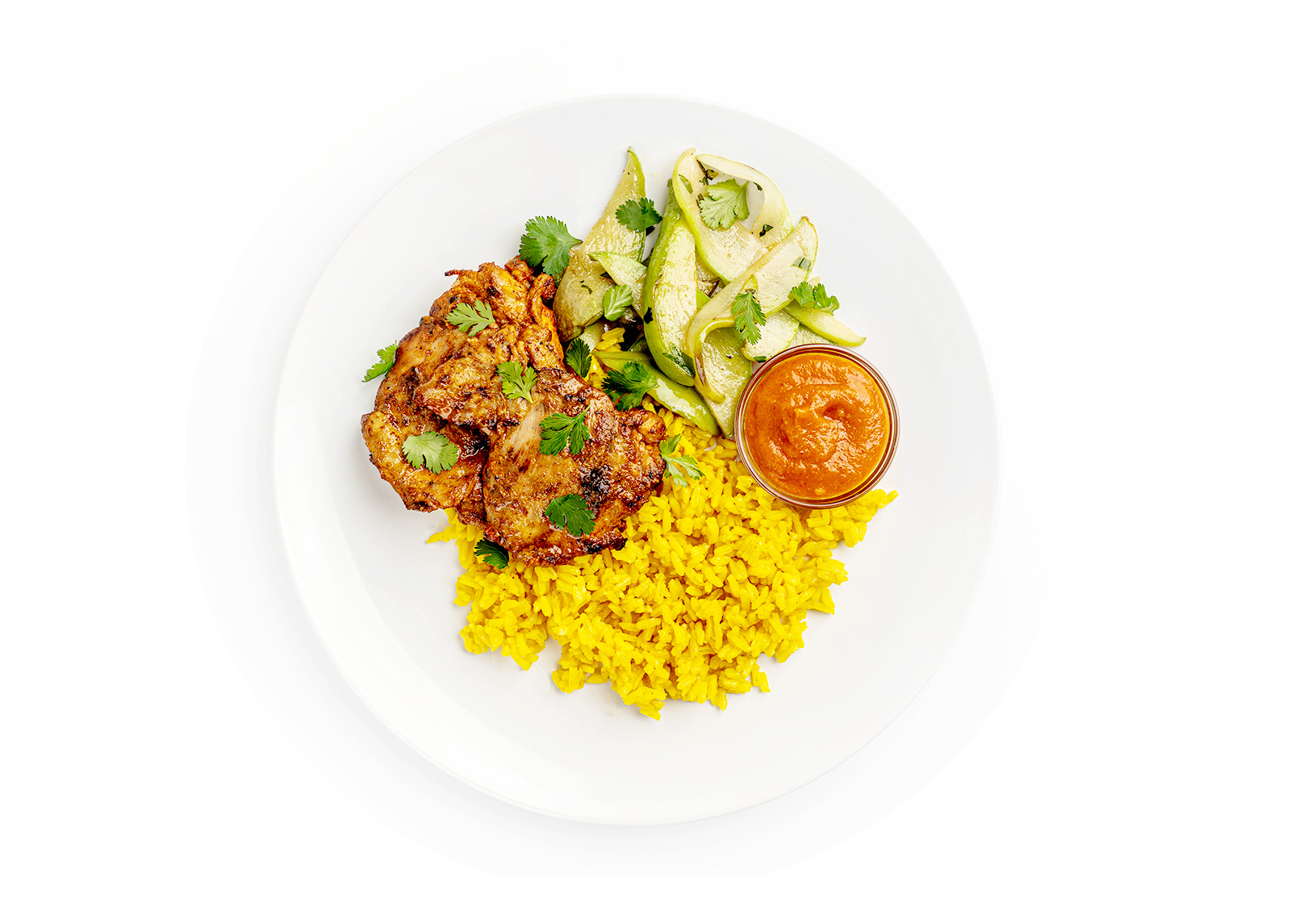 a plate of food with broccoli