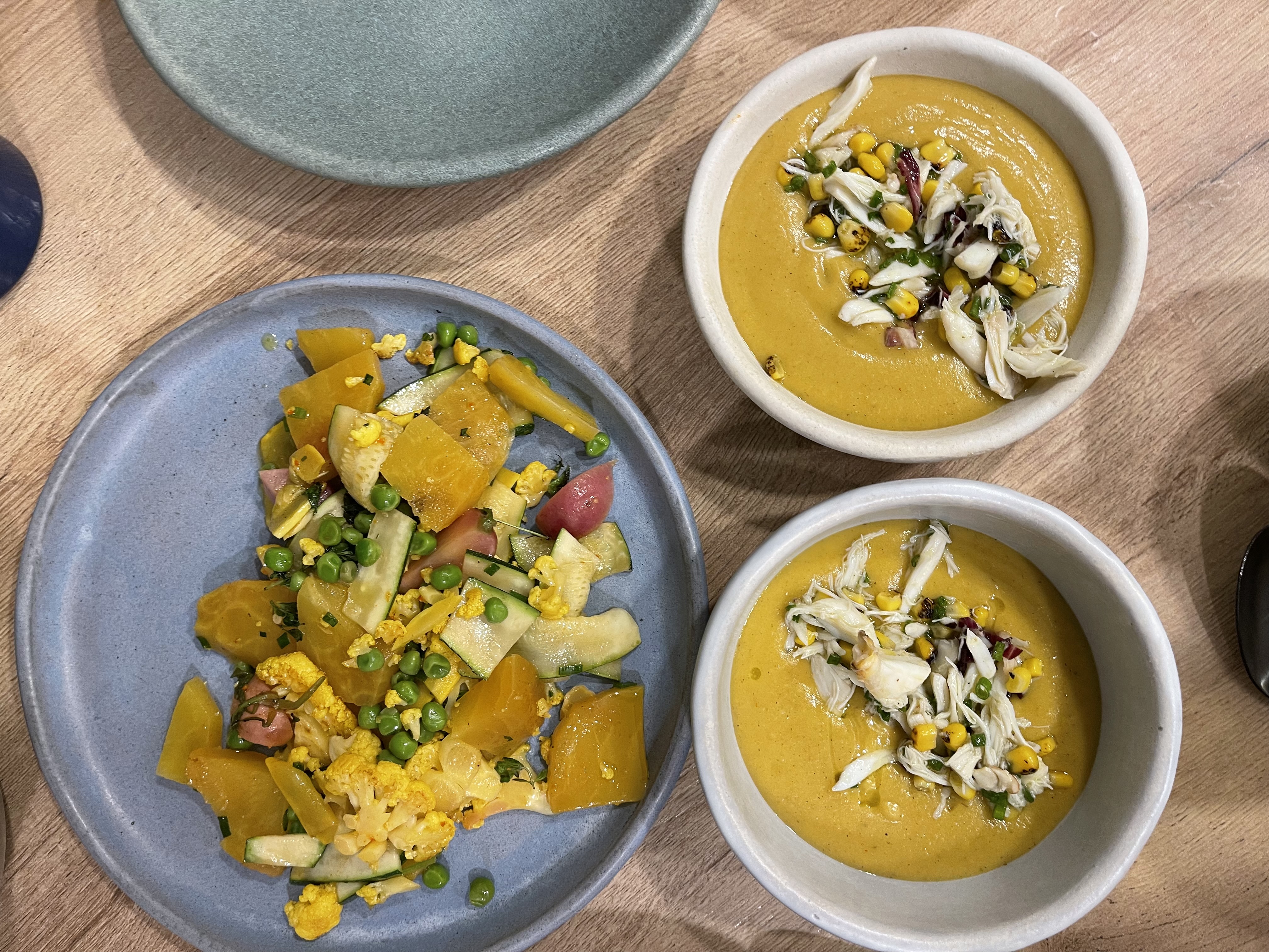 a bowl of food on a table