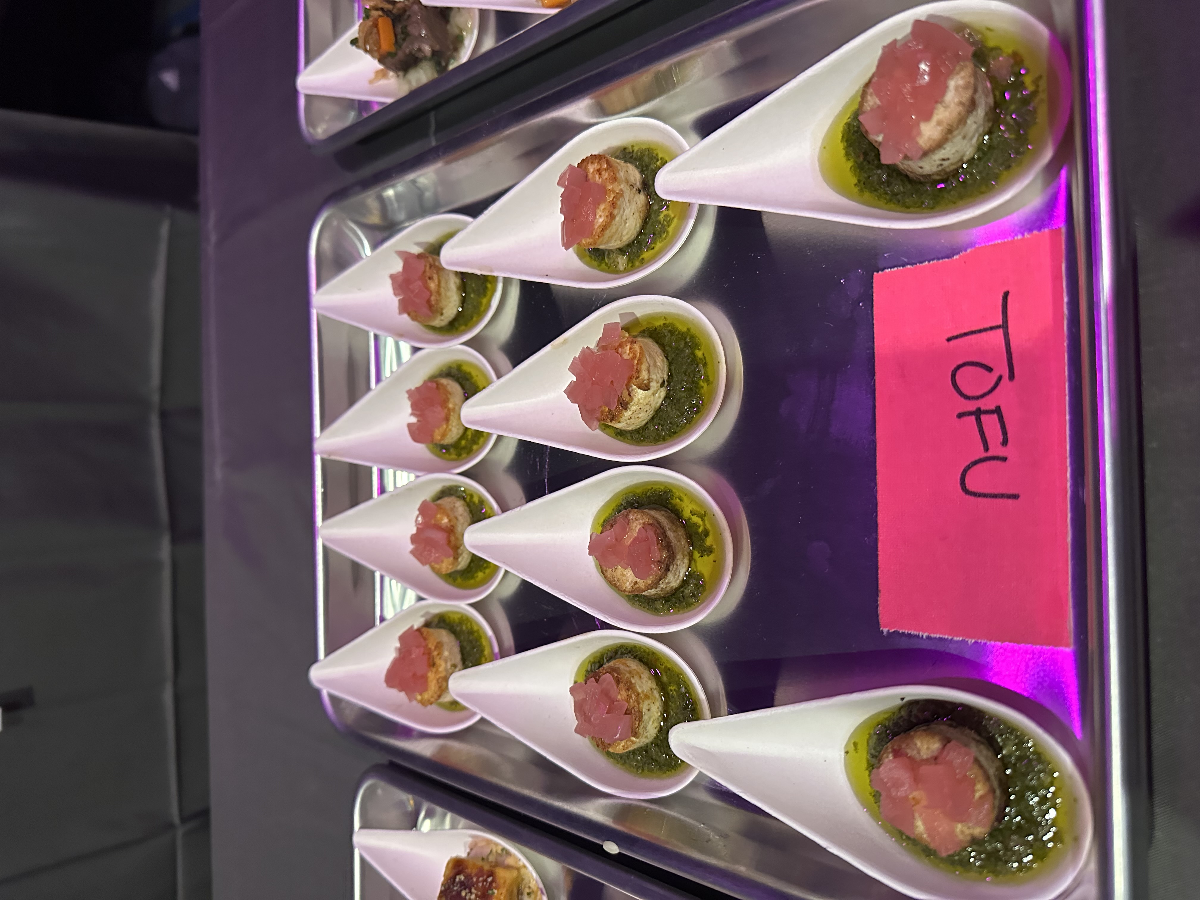 a tray of food on a table
