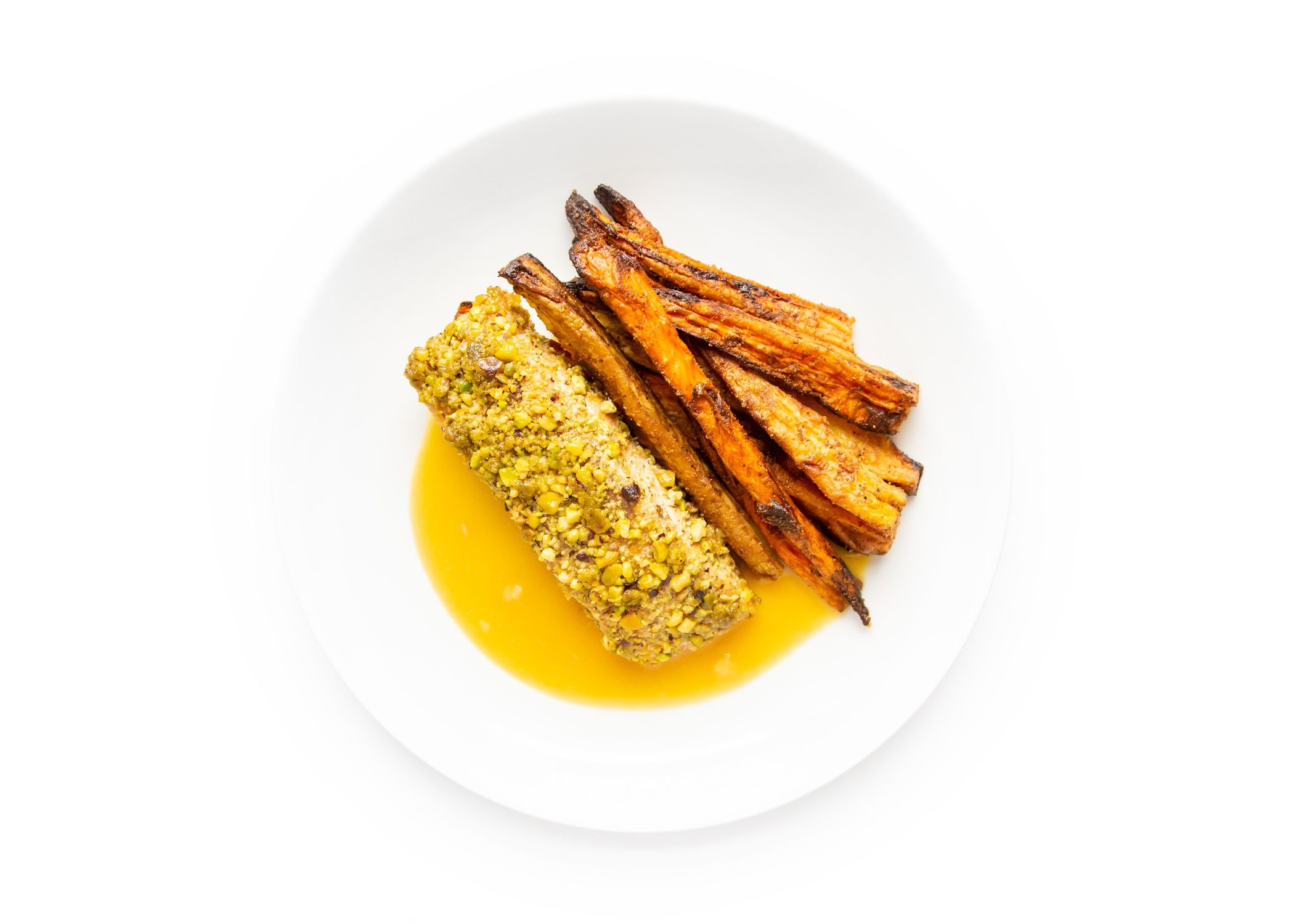 a piece of food on a plate