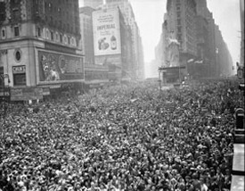 a group of people in front of a building