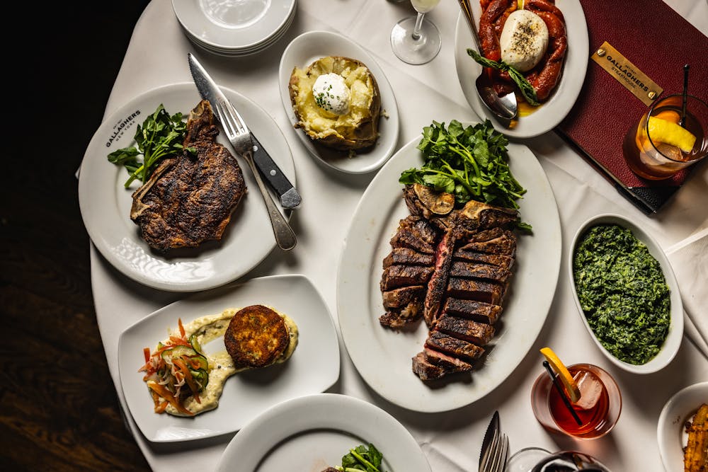 a bunch of food on a plate