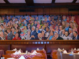 a group of people sitting at a table