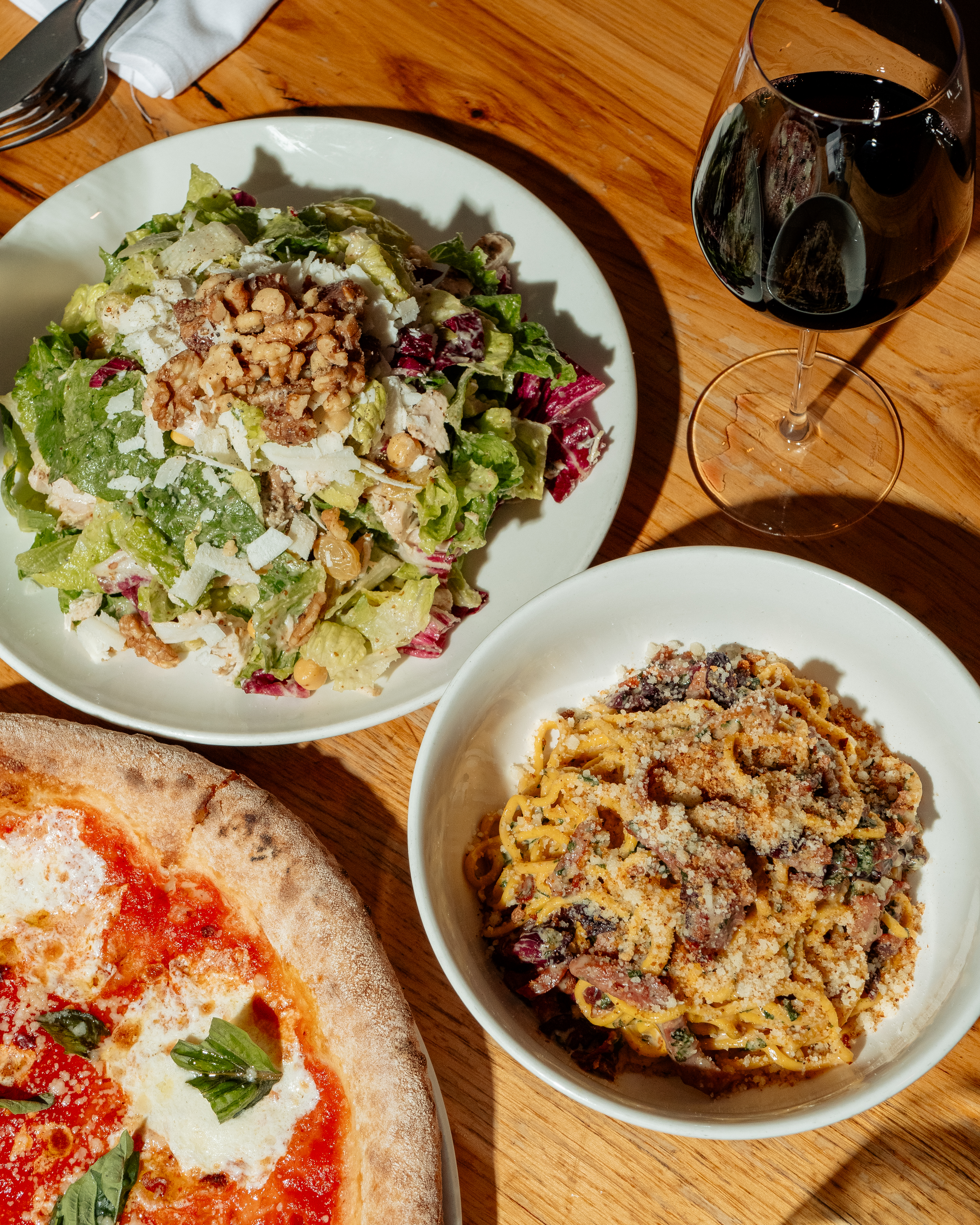 a plate of food on a table