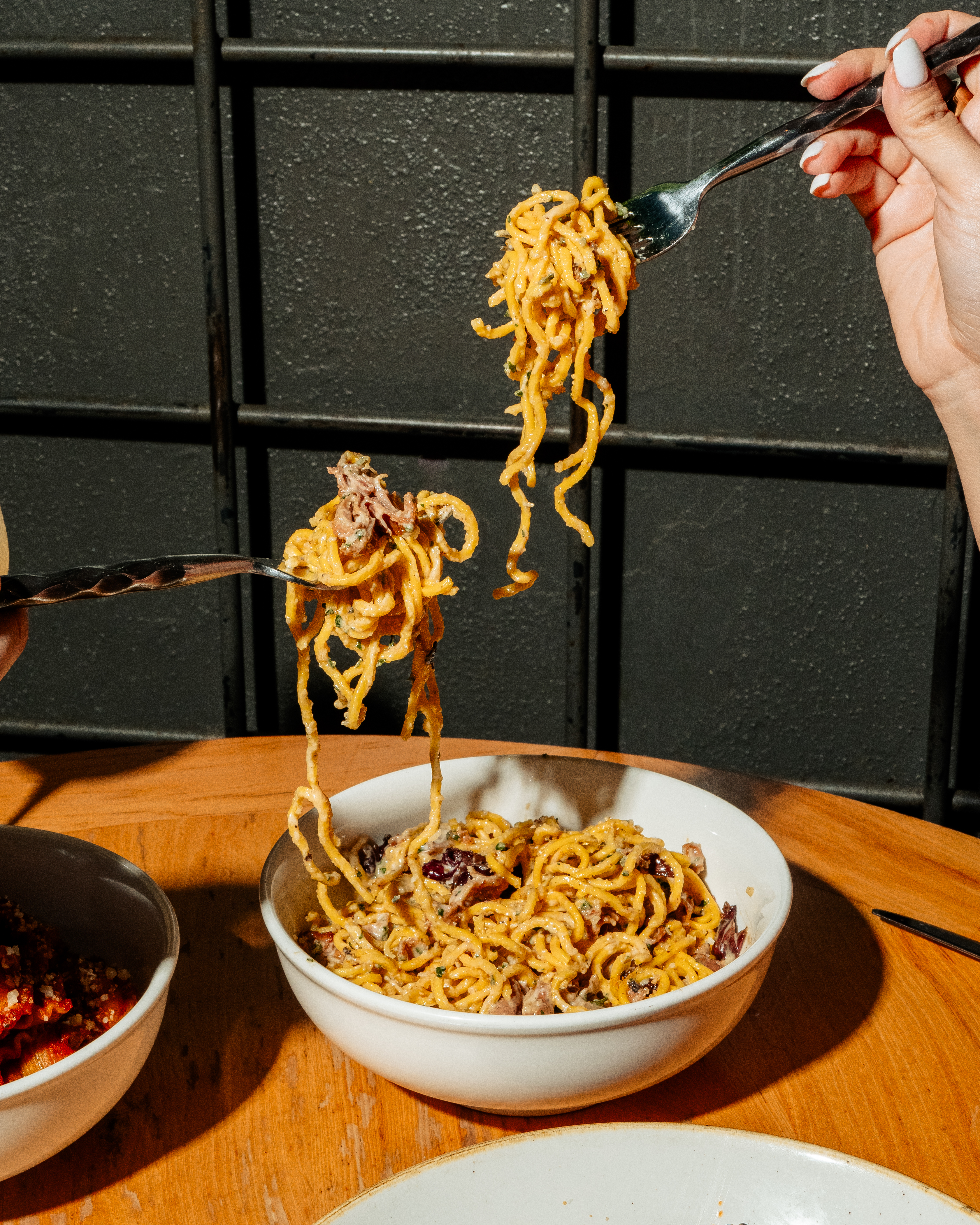 a plate of pasta
